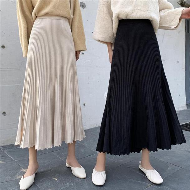 サイドスリットプリーツニットスカート 3901-画像11-韓国ファッション通販POPREA［ポップリア］