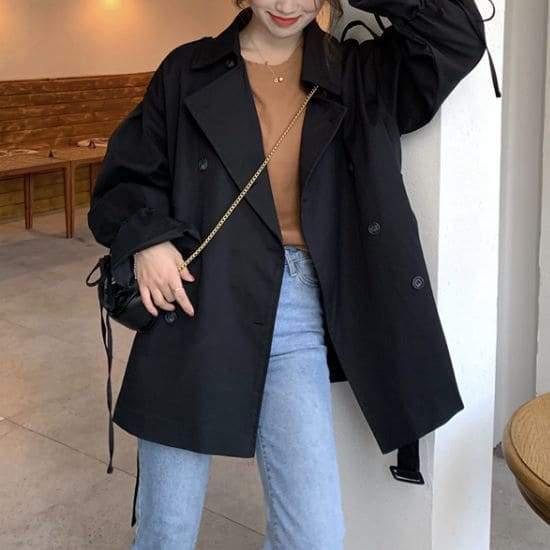 キャンディースリーブショートトレンチ 4311-画像11-韓国ファッション通販POPREA［ポップリア］