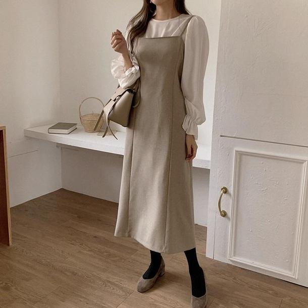 トランペットスリーブシャツ＆ワンピ 4090-画像11-韓国ファッション通販POPREA［ポップリア］