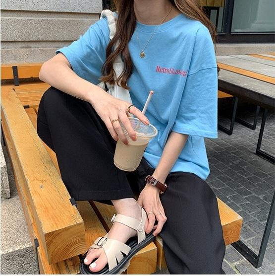 ルーズバックロゴTee 3598-画像11-韓国ファッション通販POPREA［ポップリア］