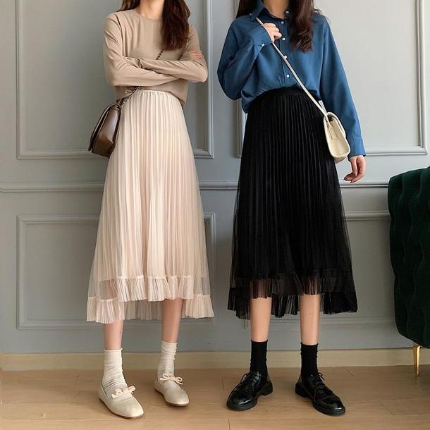 アシメシースルースカート 3109-画像11-POPREA