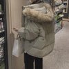 フード付きファーカラーエコダウンジャケット 4212-画像11-韓国ファッション通販POPREA［ポップリア］