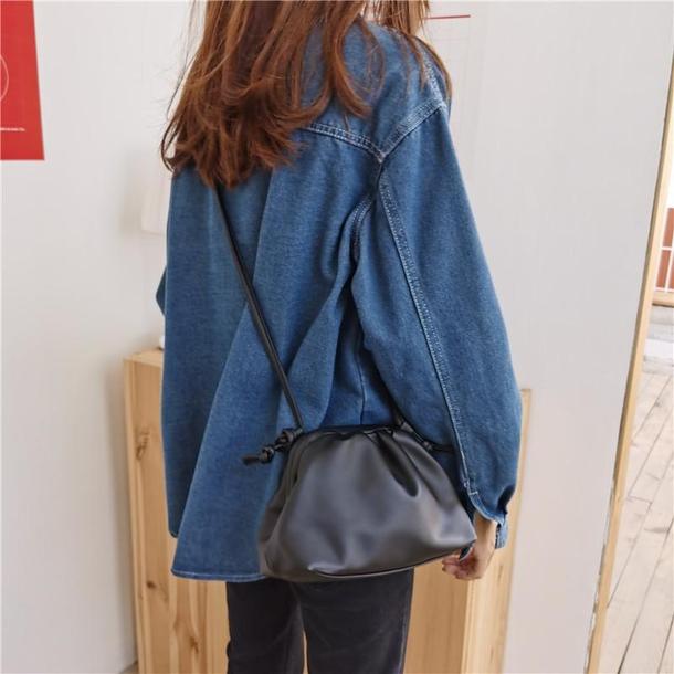 ソフトエコレザークラウドバッグ 3892-画像11-韓国ファッション通販POPREA［ポップリア］