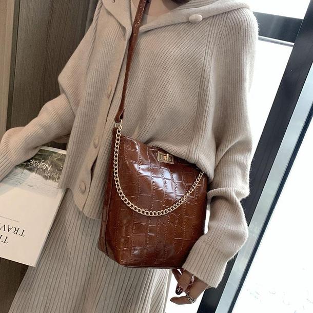 クロコパターンチェーンバッグ 3985-画像11-韓国ファッション通販POPREA［ポップリア］