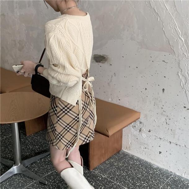 バックストラップショートニット 3925-画像11-韓国ファッション通販POPREA［ポップリア］