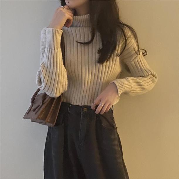 アソートハイラペルリブニット 4106-画像11-韓国ファッション通販POPREA［ポップリア］