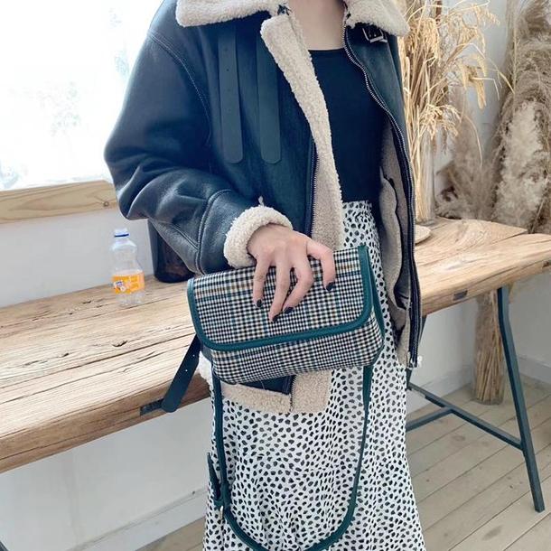 チェック柄ミニショルダーバッグ 3741-画像11-韓国ファッション通販POPREA［ポップリア］