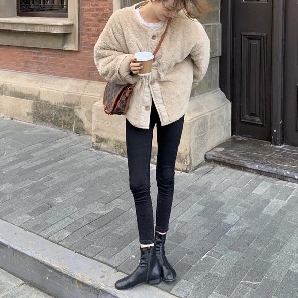 リバーシブルキルティングボアジャケット 3996-画像11-韓国ファッション通販POPREA［ポップリア］