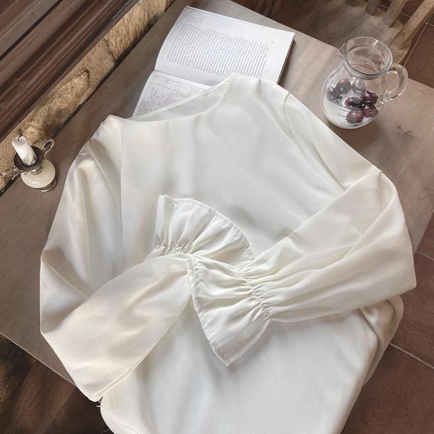 キャンディスリーブシンプルシャツ 4315-画像11-韓国ファッション通販POPREA［ポップリア］