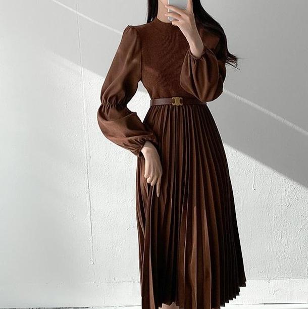 ニットドッキングワンピース 4228-画像11-韓国ファッション通販POPREA［ポップリア］