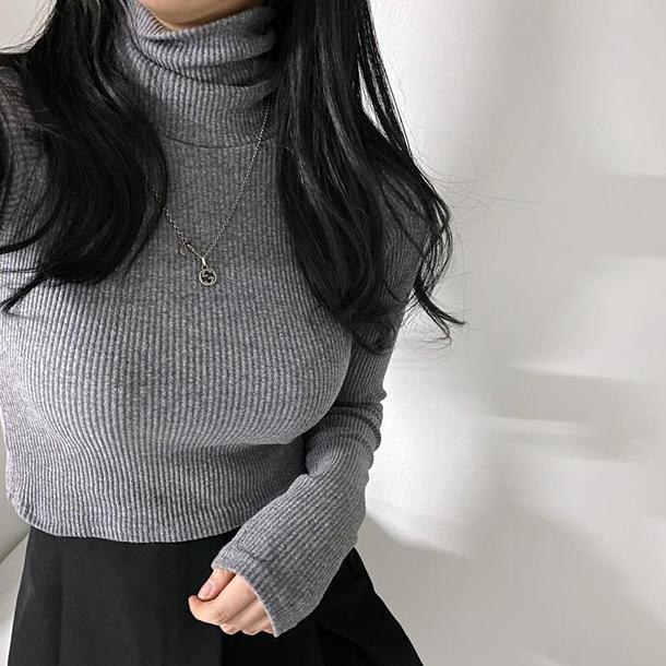ハイネックストレッチリブニット 4113-画像11-韓国ファッション通販POPREA［ポップリア］