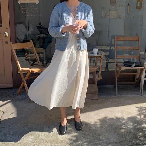 ラウンドネックウォームツイストカーディガン 4279-画像11-韓国ファッション通販POPREA［ポップリア］