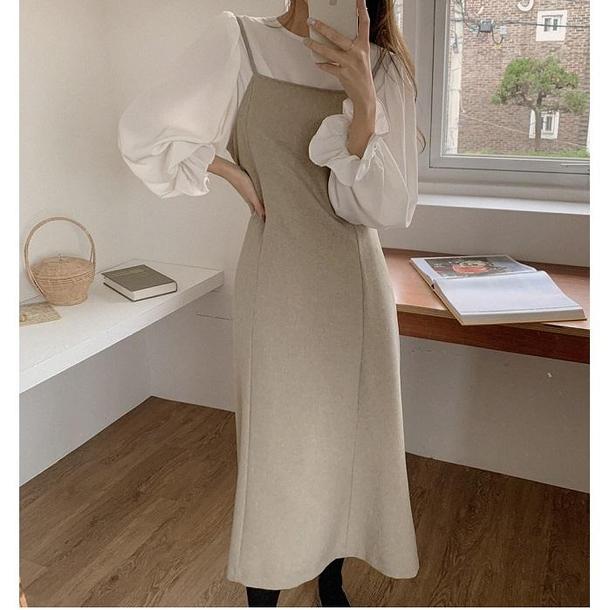 トランペットスリーブシャツ＆ワンピ 4090-画像12-韓国ファッション通販POPREA［ポップリア］