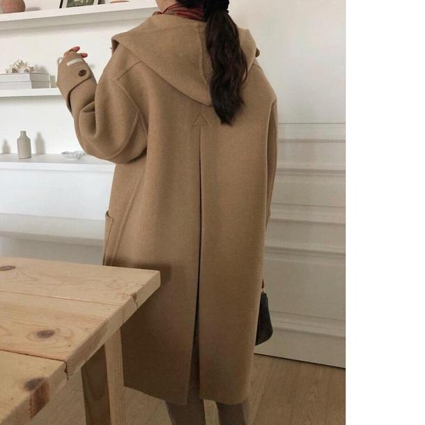 フーディウールロングコート 4068-画像12-韓国ファッション通販POPREA［ポップリア］