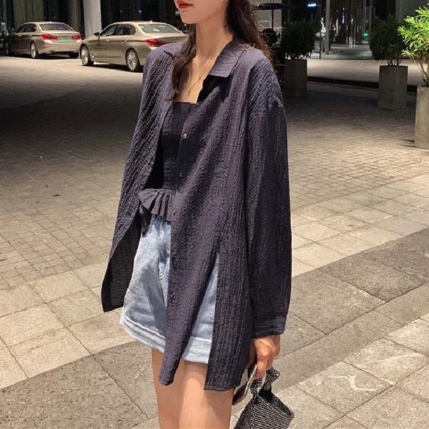 オーバーシャツ＆キャミ 3457-画像12-韓国ファッション通販POPREA［ポップリア］