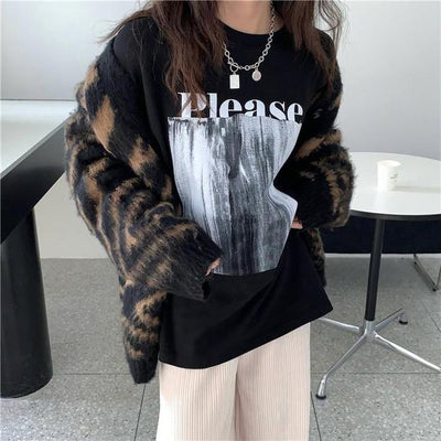 プリントラウンドネックロンTee 4189-画像12-韓国ファッション通販POPREA［ポップリア］