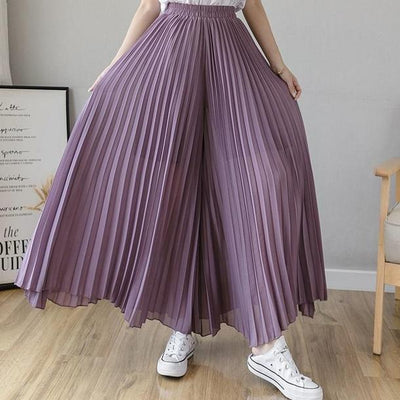 プリーツワイドパンツ 3696-画像12-韓国ファッション通販POPREA［ポップリア］