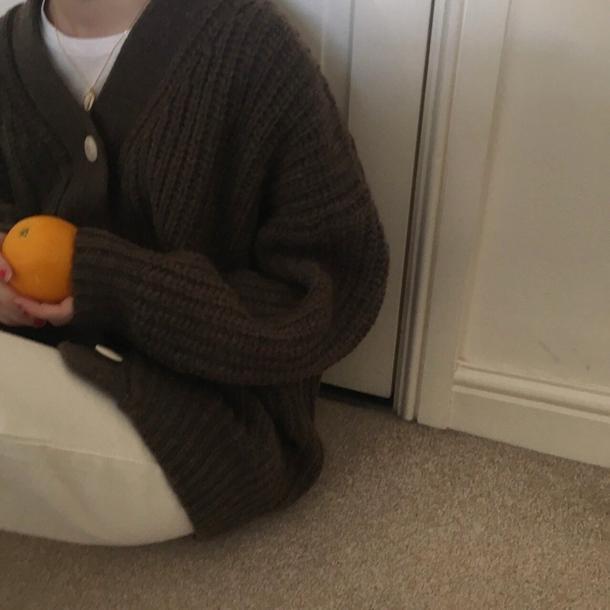 ルーズパフスリーブカーディガン 3946-画像12-韓国ファッション通販POPREA［ポップリア］