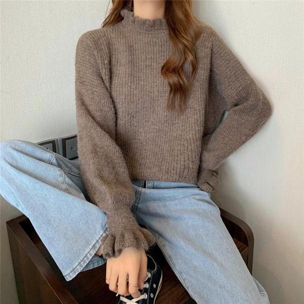 キャンディスリーブフリルニット 4297-画像12-韓国ファッション通販POPREA［ポップリア］