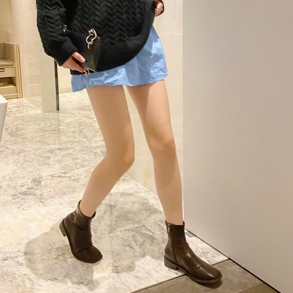 ソフトエコレザーショートブーツ 3859-画像12-韓国ファッション通販POPREA［ポップリア］
