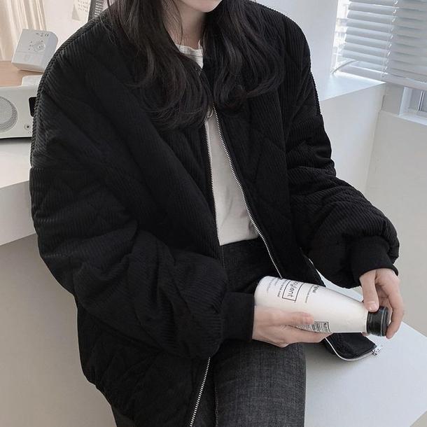 コーデュロイベーシックブルゾン 4052-画像12-韓国ファッション通販POPREA［ポップリア］