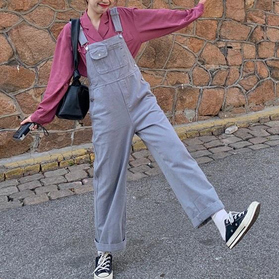 ルーズサロペットオーバーオール 4260-画像12-韓国ファッション通販POPREA［ポップリア］