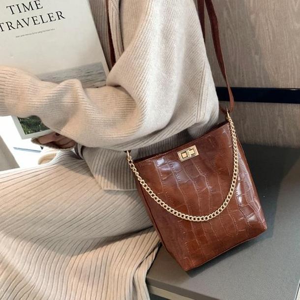 クロコパターンチェーンバッグ 3985-画像12-韓国ファッション通販POPREA［ポップリア］