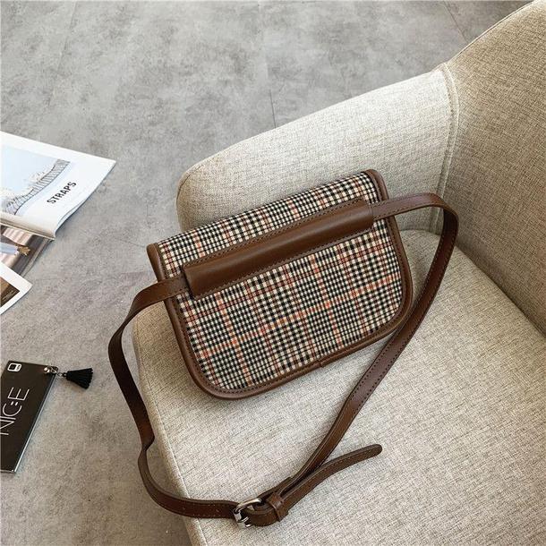 チェック柄ミニショルダーバッグ 3741-画像12-韓国ファッション通販POPREA［ポップリア］