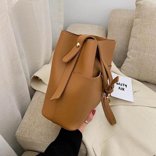 シンプルバケットショルダーバッグ 4313-画像13-韓国ファッション通販POPREA［ポップリア］