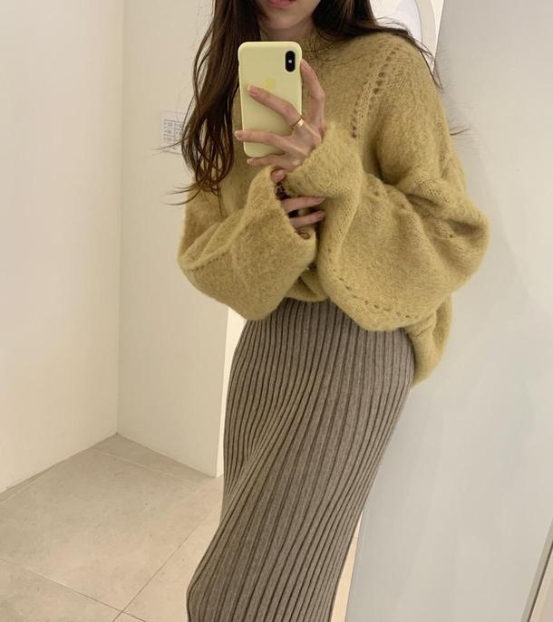 フェイクステッチウールニット 4105-画像13-韓国ファッション通販POPREA［ポップリア］