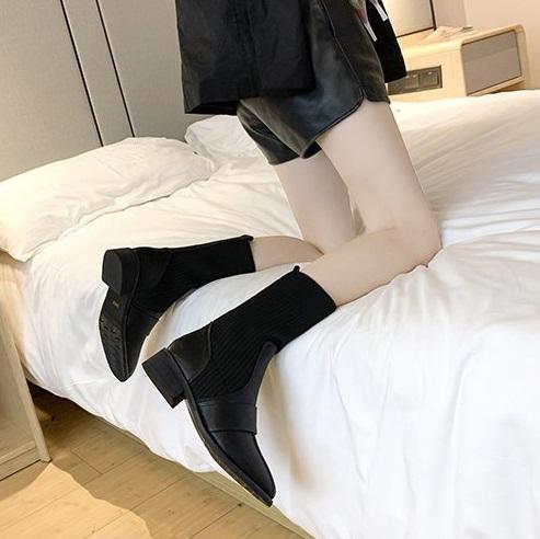 リブソックスショートブーツ 4083-画像13-韓国ファッション通販POPREA［ポップリア］