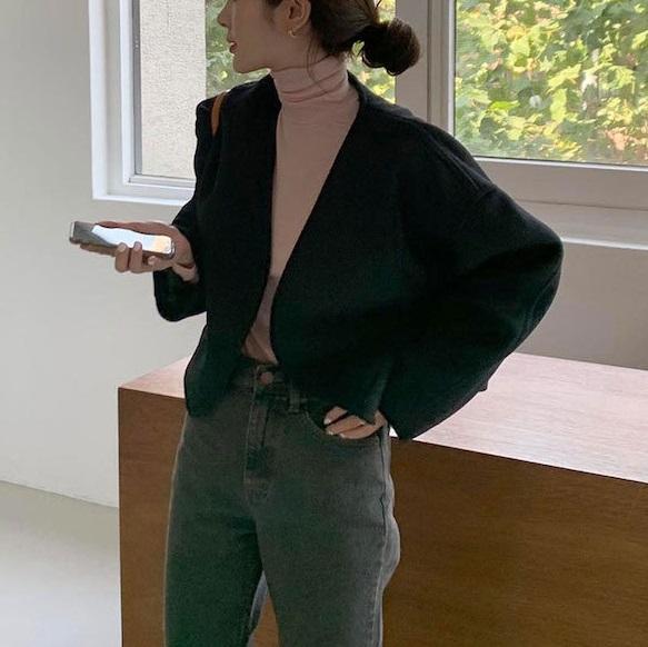 Vネックフレンチコート 4333-画像13-韓国ファッション通販POPREA［ポップリア］