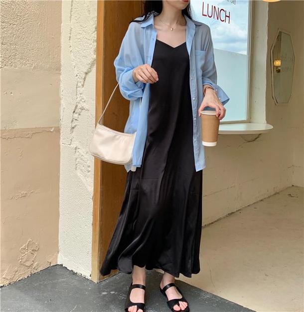 バックタイシアーブラウス 3841-画像13-韓国ファッション通販POPREA［ポップリア］