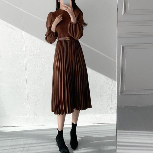 ニットドッキングワンピース 4228-画像13-韓国ファッション通販POPREA［ポップリア］