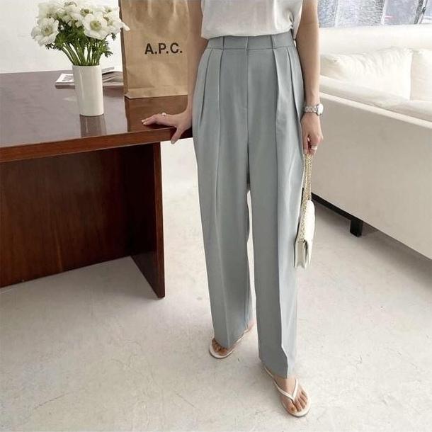 ハイウエストワイルドレッグパンツ 4617-画像13-韓国ファッション通販POPREA［ポップリア］