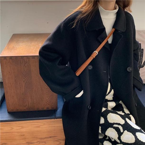 シンプルラペルウールライクコート 3905-画像13-韓国ファッション通販POPREA［ポップリア］