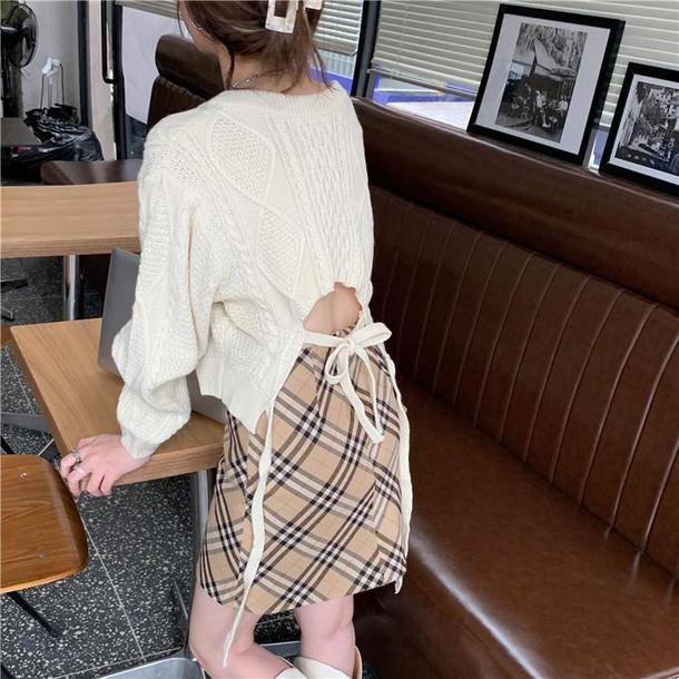 バックストラップショートニット 3925-画像13-韓国ファッション通販POPREA［ポップリア］