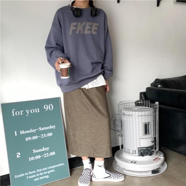 プリントラウンドネックトレーナー 3807-画像13-韓国ファッション通販POPREA［ポップリア］