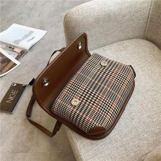 チェック柄ミニショルダーバッグ 3741-画像13-韓国ファッション通販POPREA［ポップリア］