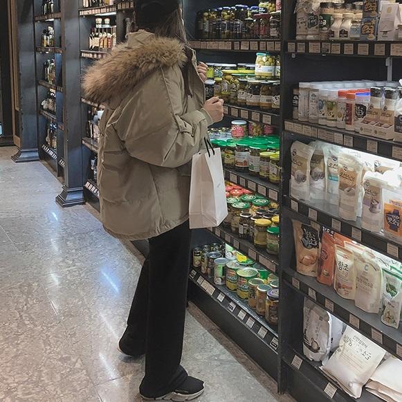 フード付きファーカラーエコダウンジャケット 4212-画像13-韓国ファッション通販POPREA［ポップリア］