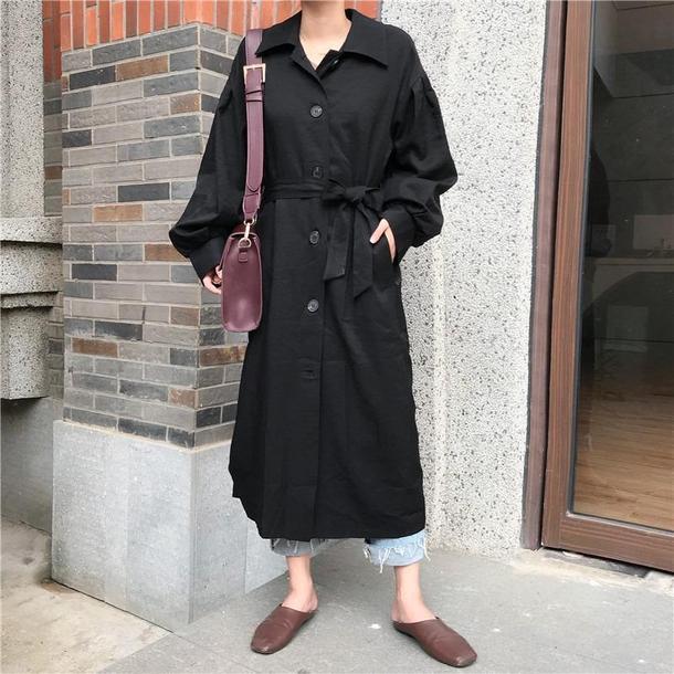 パフスリーブシングルブレストコート 3256-画像13-韓国ファッション通販POPREA［ポップリア］