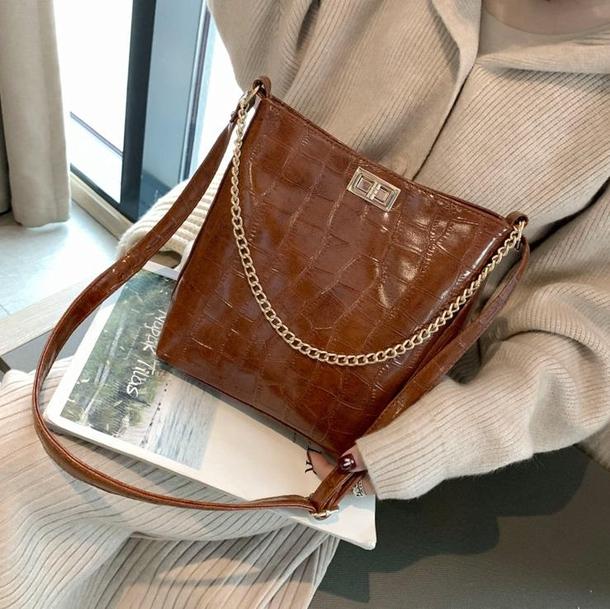 クロコパターンチェーンバッグ 3985-画像13-韓国ファッション通販POPREA［ポップリア］