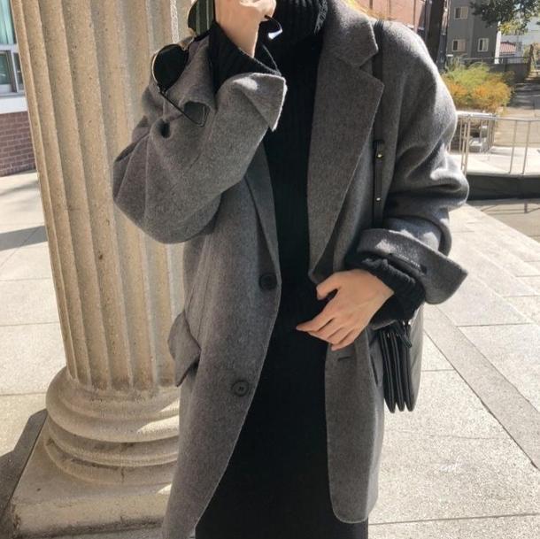 ハイネックルーズリブニット 4100-画像13-韓国ファッション通販POPREA［ポップリア］