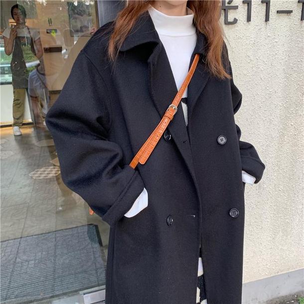 シンプルラペルウールライクコート 3905-画像14-韓国ファッション通販POPREA［ポップリア］