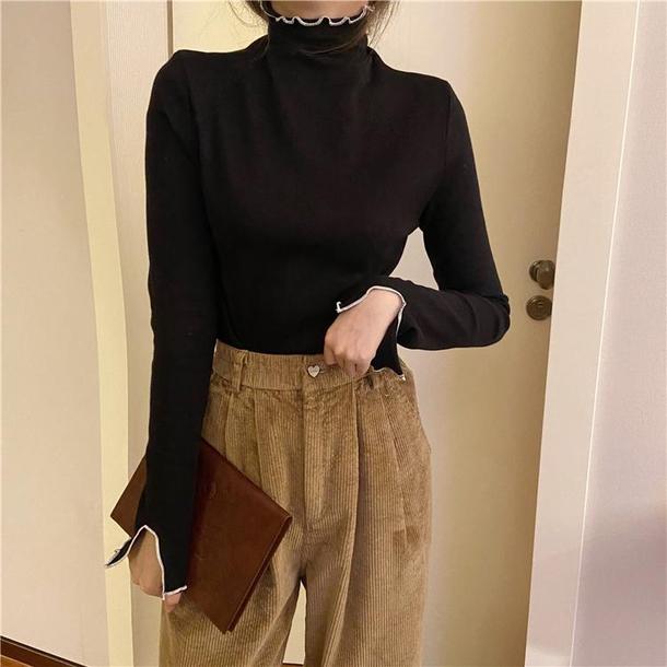 ハイネックメロートップス 4139-画像14-韓国ファッション通販POPREA［ポップリア］