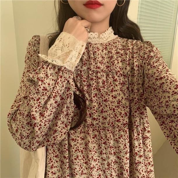 フェミニンレース小花柄ワンピ 3141-画像14-POPREA