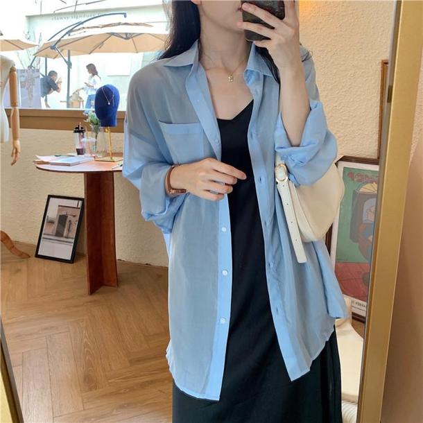 バックタイシアーブラウス 3841-画像14-韓国ファッション通販POPREA［ポップリア］