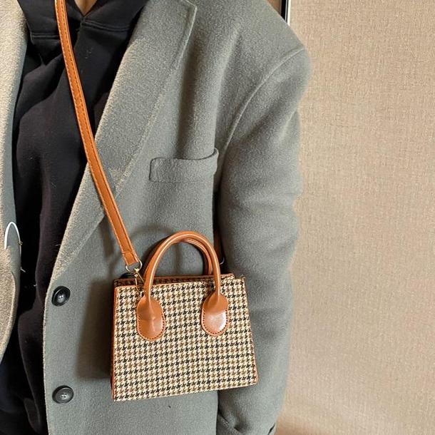千鳥格子ショルダーバッグ 4222-画像14-韓国ファッション通販POPREA［ポップリア］