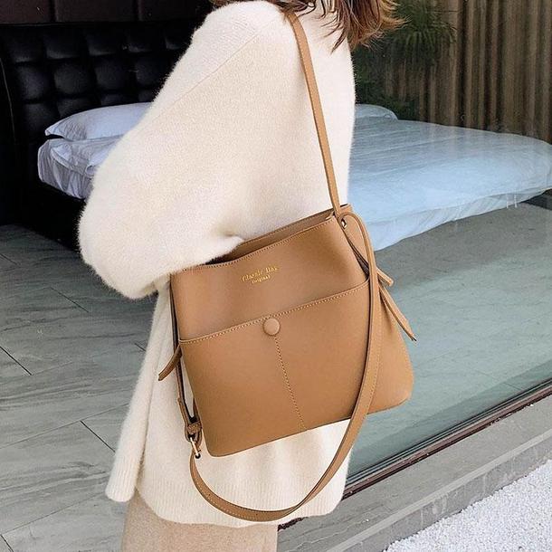 シンプルバケットショルダーバッグ 4313-画像14-韓国ファッション通販POPREA［ポップリア］