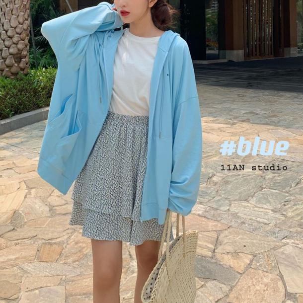 シンプルフルジップパーカー 4594-画像14-韓国ファッション通販POPREA［ポップリア］